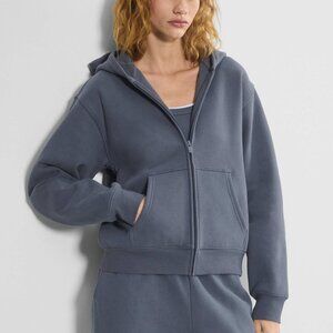 Aritzia Fleece Zip Up Hoodie M & Mega Cargo Jogger XS Set